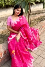 Halfsilk Monipuri Saree/হাফসিল্ক মনিপুরী শাড়ী - Image 3