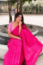 Halfsilk Jamdani Saree/হাফসিল্ক জামদানি শাড়ী - 11