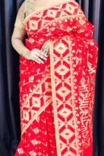 Halfsilk Jamdani Saree/হাফসিল্ক জামদানি শাড়ী - 09 - Image 5