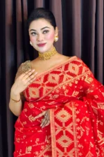 Halfsilk Jamdani Saree/হাফসিল্ক জামদানি শাড়ী - 09 - Image 4