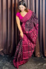 Cotton Jamdani Saree/কটন জামদানি শাড়ী-15