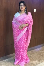 Halfsilk Jamdani Saree/হাফসিল্ক জামদানি শাড়ী-1 - Image 3