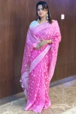 Halfsilk Jamdani Saree/হাফসিল্ক জামদানি শাড়ী-1 - Image 4