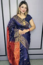 Half Silk Tat Saree/হাফ সিল্ক তাঁত শাড়ী-1