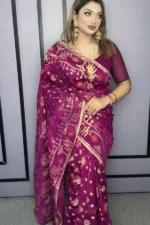 Halfsilk Jamdani Saree/হাফসিল্ক জামদানি শাড়ী - 08