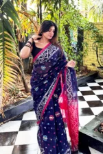 Halfsilk Jamdani Saree/হাফসিল্ক জামদানি শাড়ী-12