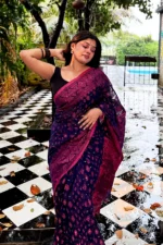 Halfsilk Jamdani Saree/হাফসিল্ক জামদানি শাড়ী-13