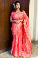 Halfsilk Jamdani Saree/হাফসিল্ক জামদানি শাড়ী - 04 - Image 2