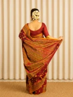 Halfsilk Jamdani Saree/হাফসিল্ক জামদানি শাড়ী-19 - Image 3