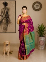 Halfsilk Jamdani Saree/হাফসিল্ক জামদানি শাড়ী-20 - Image 4