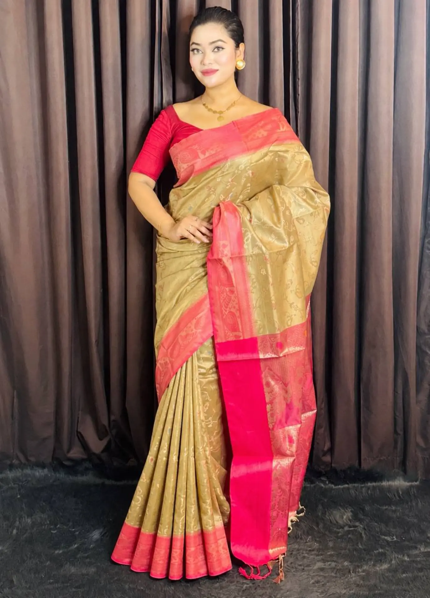 1 (1) katan Saree- কাতান শাড়ি-02 - Image 1
